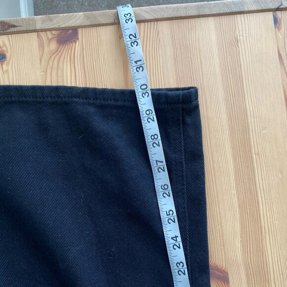 Princess Polly Wide Leg High Rise 100% Cotton Black Jean Distressed 8 - Picture 10 of 11